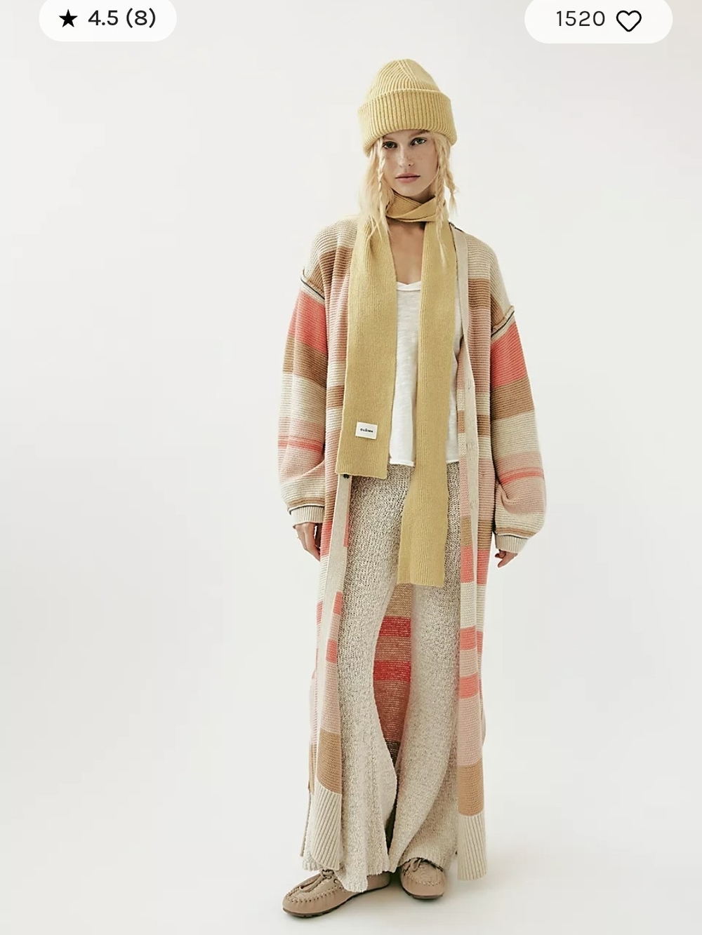 NEW Free People - Color Study Maxi Cardigan - Size S
